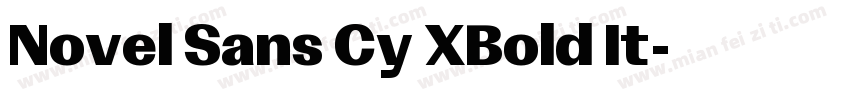 Novel Sans Cy XBold It字体转换